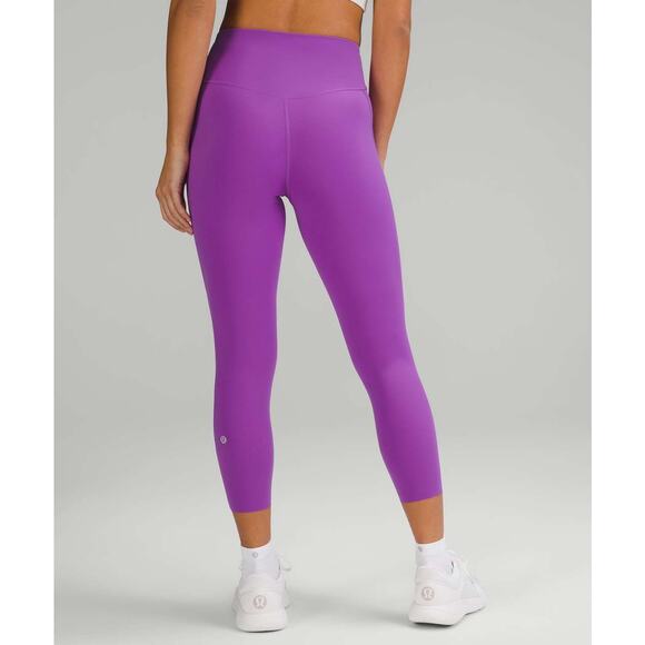 Lululemon Base Pace HR Crop 23" Women's Size 6 Moonlit Magenta LW6BO1S New - Picture 1 of 14
